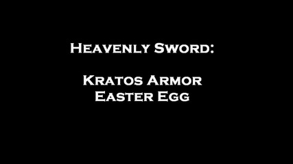 Heavenly Sword Kratos Armour Easter Egg