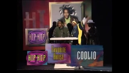 American Music Awards 1996 ! Coolio Wins Favorite Hip Hop Award
