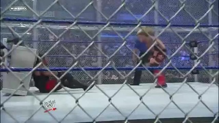 Low Angle Spear on Undertaker at the Steel Steps
