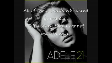 Adele - Rumour has it (with lyrics)