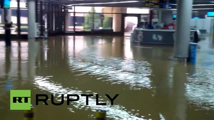 Russia: Sochi Airport flooded after heavy rainfalls