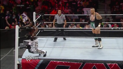 R-truth vs. Brodus Clay- Raw, Dec. 30, 2013