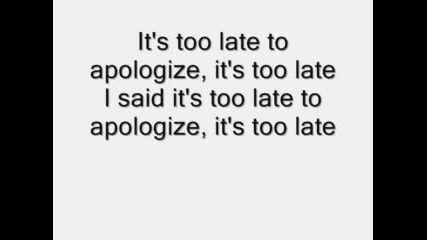 Apologize - Текст