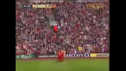 Daniel Agger Wonder Goal vs West Ham