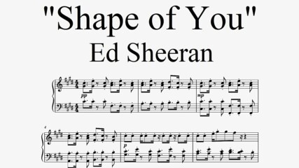 Ed Sheeran - "Shape of You" (piano cover)