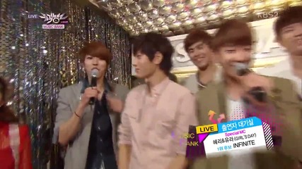 (hd) Infinite - Back Stage ~ Music Bank (05.04.2013)