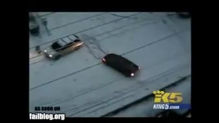 Snow Driving Fail 