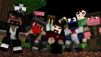 Animation Spotlight Where Them Mobs At - David Guetta Minecraft Parody by Rusplaying