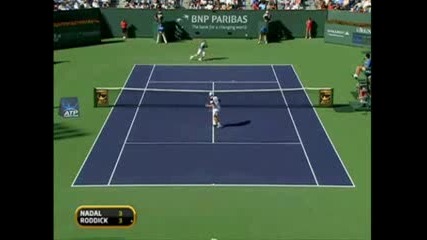 Невероятно Отиграване На Рафаел Надал - Indian Wells 2009