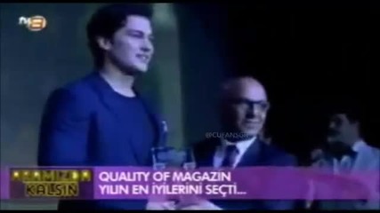 Çağatay Ulusoy - En Quality Erkek Oyuncu Çağatay Ulusoy tv8 11.06.2014.