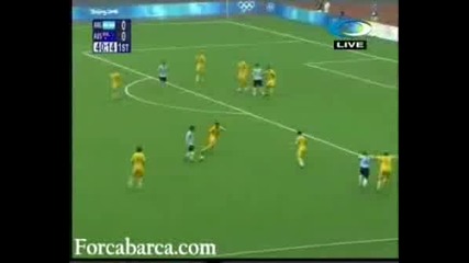 Лео Меси с - у Арженина - Невероятни номера Олимпийски игри Пекин 2008