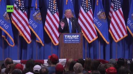 Trump Tears Into Kasich at Wisconsin Rally