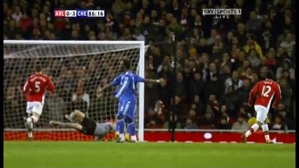 Arsenal 0 - 3 Chelsea (drogba) 