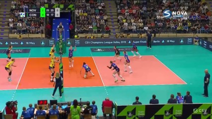 Новара - Конеляно 3:1 /25:18, 25:17, 14:25, 25:22/