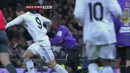 Cristiano Ronaldo 4erven Karton - Real Madrid - Malaga 24 01 2010 