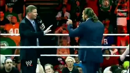 Summerslam 2012 Triple H vs. Brock Lesnar Promo (hq) [wwe Raw 5 7 12]