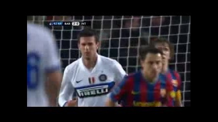 Champions League Barcelona 2 - 0 Inter Highlights 