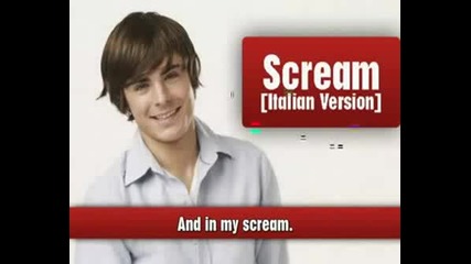 HSM 3 - Scream (италианската версия,преведена на английски)