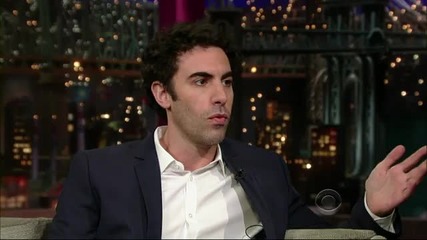 Sasha Baron Cohen on Letterman 1/2
