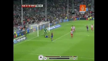 First Goal by Zlatan for Barcelona.