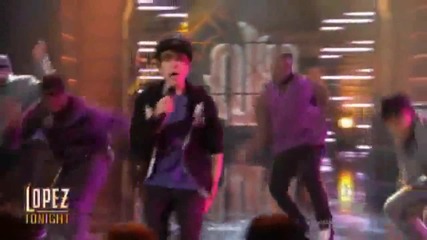 Justin Bieber One Time live on Lopez Tonight!