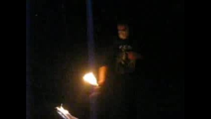 Skuji Fire Nunchaku