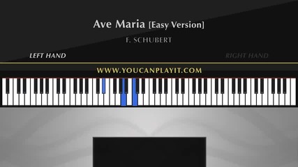 Schubert - Ave Maria [easy Piano Tutorial]