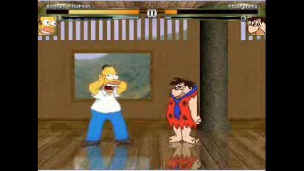 Gfo Mugen Homero Simpson Vs Fred Flintstone.flv