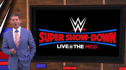 Vince McMahon is proud to make history in Australia with WWE Super Show-Down
