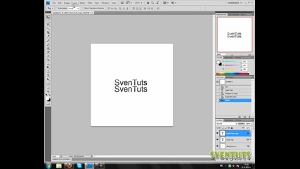 Photoshop - Отражение на текст
