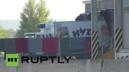 Austria: Footage shows lorry that was carrying more than 70 dead refugees