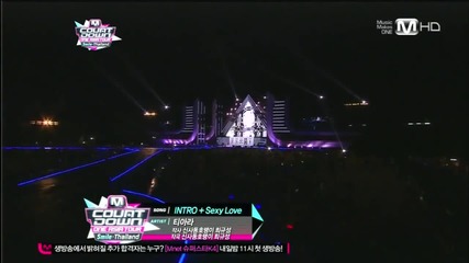 (hd) T-ara - Intro + Sexy Love ~ M Countdown in Thailand (11.10.2012)