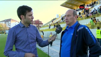 Мнението на Емил Велев след равенството с Ботев Пловдив