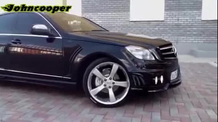 Mercedes W204 Wald black bison widebody