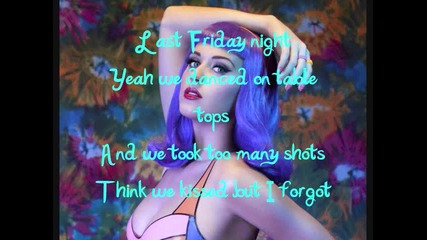 Katy Perry - Last Friday Night Lyrics