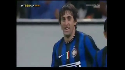Inter Milan - Napoli 3 - 1 ( гол на Милито) 23.09.09