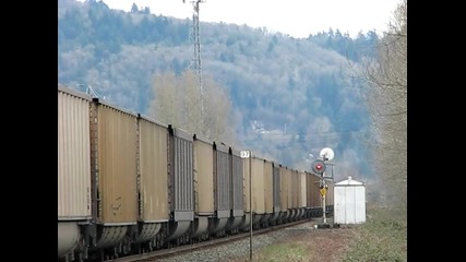 Ненормално Дълъг Влак Прекарва Въглища - Cn Es44dc 2264 ( High Quality ) 