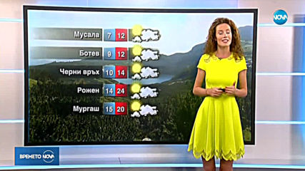 Прогноза за времето (25.08.2019 - обедна емисия)