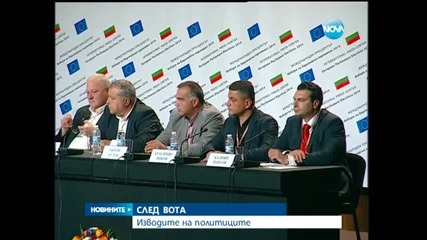 Изводите на политиците след вота - Новините на Нова