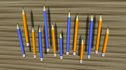 Илюзия с моливи