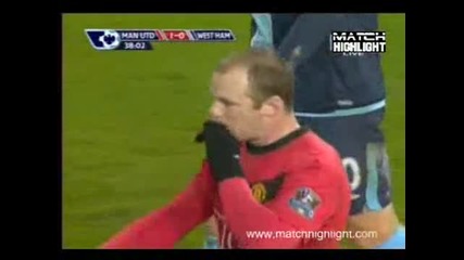Манчестър Юнайтед 3 : 0 Уест Хям [ 23.02.2010г. ]