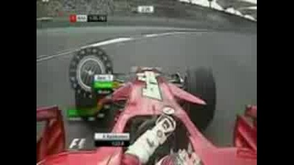 Kimi Raikolen на болида си