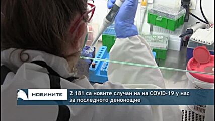 2 181 са новите случаи на на COVID-19 у нас за последното денонощие