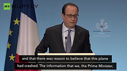EgyptAir Flight MS804 'Has Crashed and is Lost' - Hollande