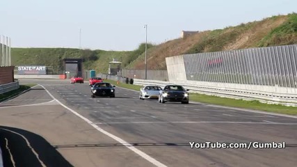 Ferrari 599 Gtb Fiorano on the track