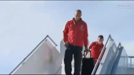 Reds arrive in Norway