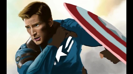 Суперска рисунка на Стив Роджърс / Капитан Америка от филма Завръщането на Първият Отмъстител (2014)