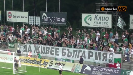 " Зелена " радост след втория гол на Лудогорец