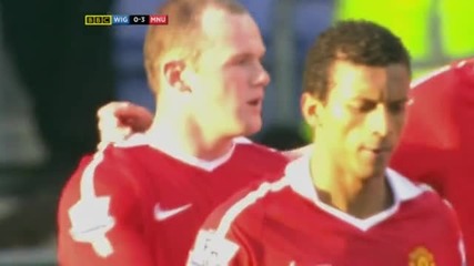 26.02.2011 Уигън 0 - 3 Манчестър Юнайтед гол на Уейн Рууни 