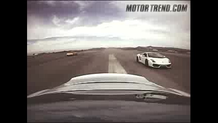 Това Не Се Вижда Всеки Ден Lamborghini Vs Ferrari Vs Chevrolette Corvette vs Ford Gt vs Slr vs R8